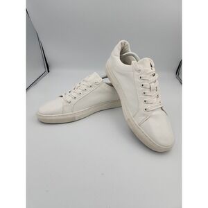 Banana‎ Republic Fresh White Mens Shoes Sneakers, Vegan Leather, Size 9